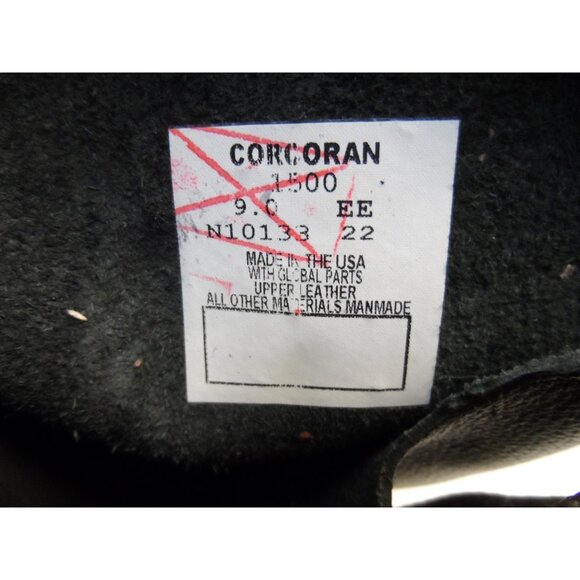 Corcoran Men's 10" Leather Jump Uniform Boots 1500 *Made In USA* Black Size 9EE - Picture 9 of 9